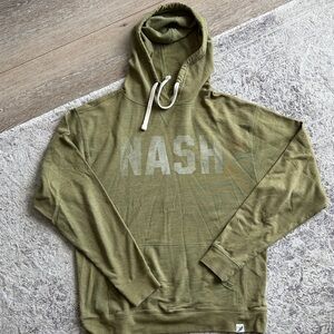 Unwind by League Olive Green NASH Hooded Pullover Sweatshirt